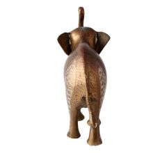 Decorative Brass Statue Of Elephant With Trunk Up