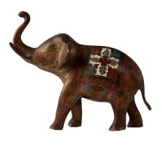 Brass Elephant Statue With Handwork