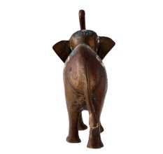 Brass Elephant Statue With Handwork