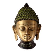 Brass Buddha Head Statue For Decoration