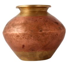 Holy Water Pot for Hindu Worship made of two alloys