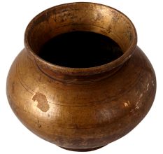 Brass Vintage Holy Water Pot