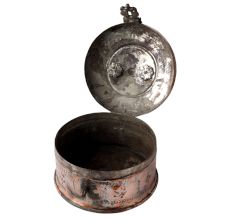 Traditional Copper Box With Kunda And Handle