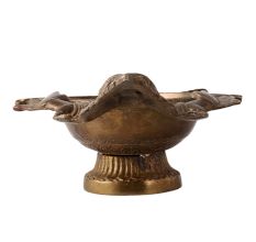 Tibetan Mahakala DeityÂ Brass Ashtray