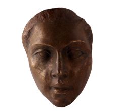 Lady Face Brass Plate Wall Hanging