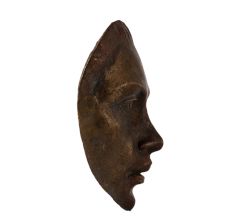 Lady Face Brass Plate Wall Hanging