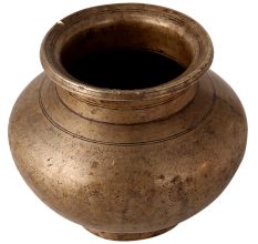 Engraved Vintage Brass Water Pot