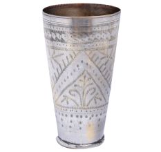Brass Leaf DesignÂ Punjabi Lassi Glass