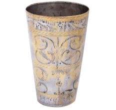 Punjabi Lassi Glass With Gold Effect