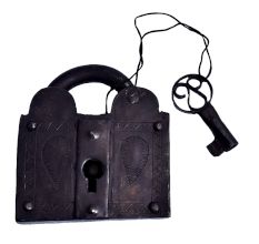Elephant Iron Decorative Nostalgia Padlock With Key