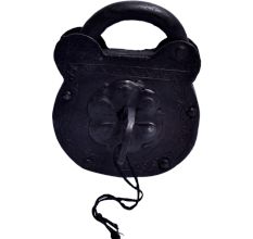 Floral Solid Iron Padlock