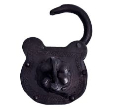 Floral Solid Iron Padlock