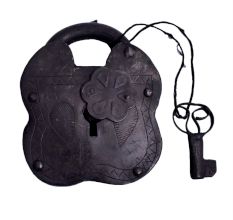 Big Chest Iron Padlock With Key