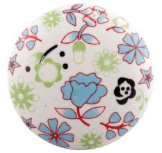 Turquoise Lily Knob