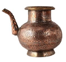 Handmade Holy Water Pot with Islamic Carvings