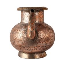 Handmade Holy Water Pot with Islamic Carvings