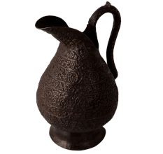 Handmade Water Jug with Islamic Carving