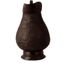 Handmade Water Jug with Islamic Carving