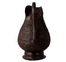 Handmade Water Jug with Islamic Carving