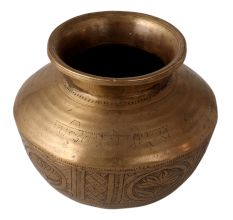 Engraved Gangajal Water Lota Pot