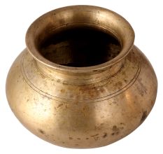 Indian Plain Brass Gangajal Water Pot