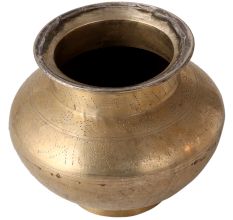 Glossy Dotted Brass Water Pot