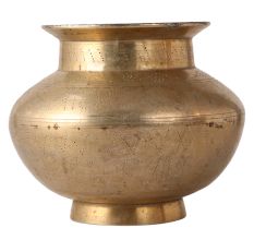 Glossy Dotted Brass Water Pot