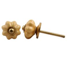 Mustard Small Melon Knob