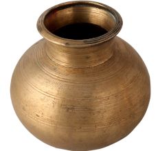 Vintage Indian Holy Water Pot for Hindu Rituals