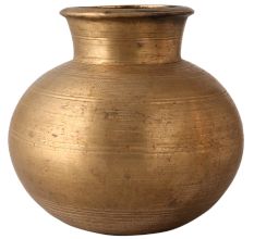 Vintage Indian Holy Water Pot for Hindu Rituals