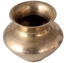 Traditional White Metal Alloy Kalash for Hindu Rites