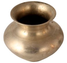 Plain Shiny White Metal Alloy Pot for Home Decor