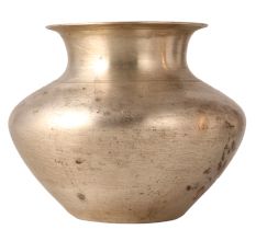 Indian Vintage White Metal Alloy Pot