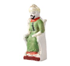 Porcelain Figure of a Polish Nobleman  Or King On Throne