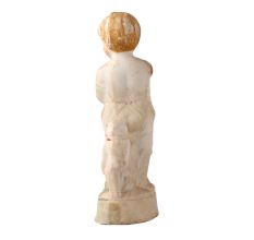 Porcelain Statue of  A Girl With A Cat