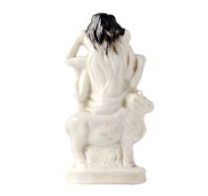 Hand Painted Porcelain Lord Dattatreye Statue