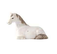 Porcelain Statue Of  A Young Resting Horse