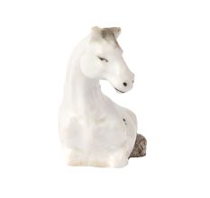 Porcelain Statue Of  A Young Resting Horse