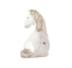 Porcelain Statue Of  A Young Resting Horse