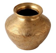 Pure Gold Brass Holy Water Pot