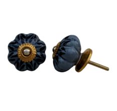 Black Leaf Melon Dresser Knob