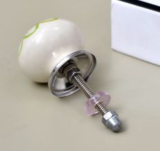 Lime Green Flower Knob