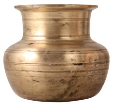 Vintage Kalash Water Pot with Circular Ring Design