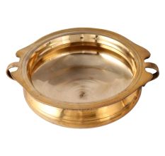 Traditional Brass Urli Bowl With Handles