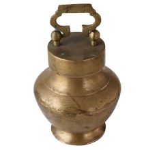 Old Brass Gangajal Lota With Lid