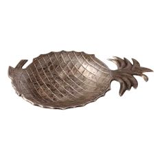 Pineapple Trinket Dish In Silver Metal