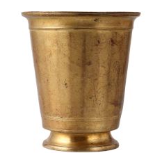 North Indian Decorative Glass In Golden Finish