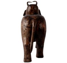 Hand Carved Wooden Bull Statue