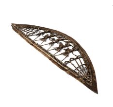 Brass Dhokra Wall Hanging Inverted Boat Tribal Figurines