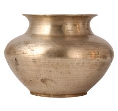 Plain White Metal Alloy Kalash Water Pot